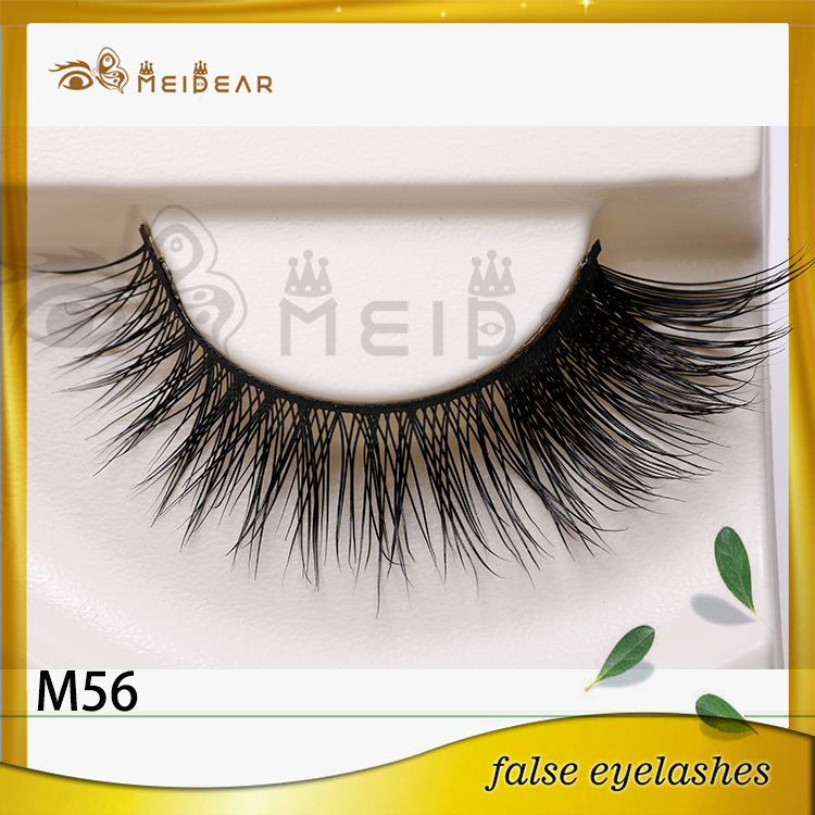 Newly fashion false mink eye lashes in Custom logo box